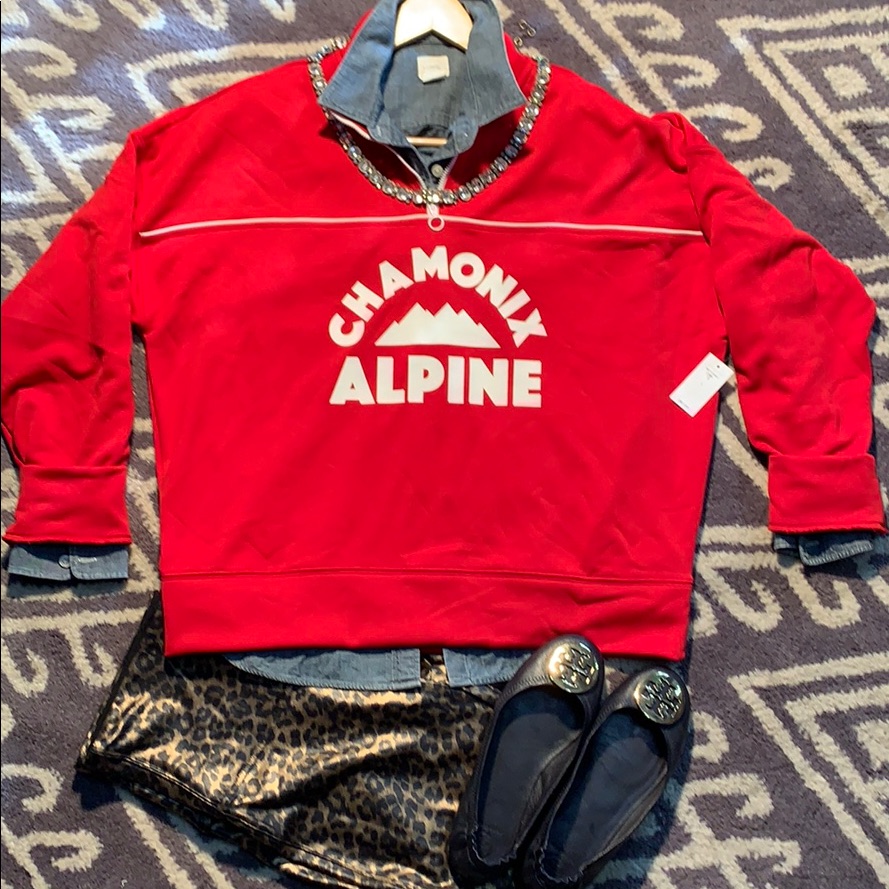 Gap Half-Zip Red Pullover